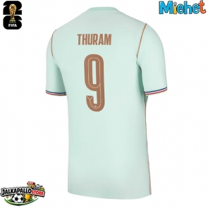 Ranska Marcus Thuram #9 Vieraspaita MM-kisat 2026 Lyhythihainen